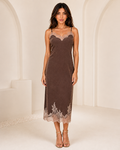 Sorella Lace Suede Midi Dress
