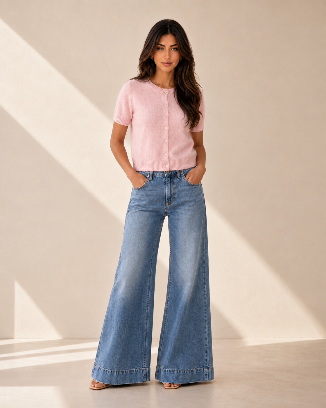 Éloise Ribbed Short-Sleeve Cardigan